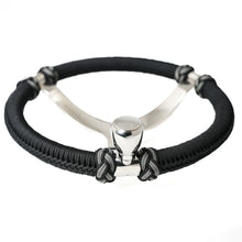 Load image into Gallery viewer, Capt. Hunter's Nautical Creations Paracord Wrapped, 13-1/2" Wheel w/ Knob