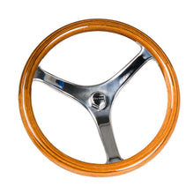 Load image into Gallery viewer, Edson Teak Steering Wheel- 33