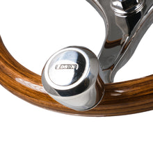 Load image into Gallery viewer, Edson Teak Steering Wheel- 33