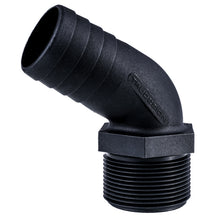 Load image into Gallery viewer, Hose Barb 1.5" x 1.5” NPS Long Thread 120deg