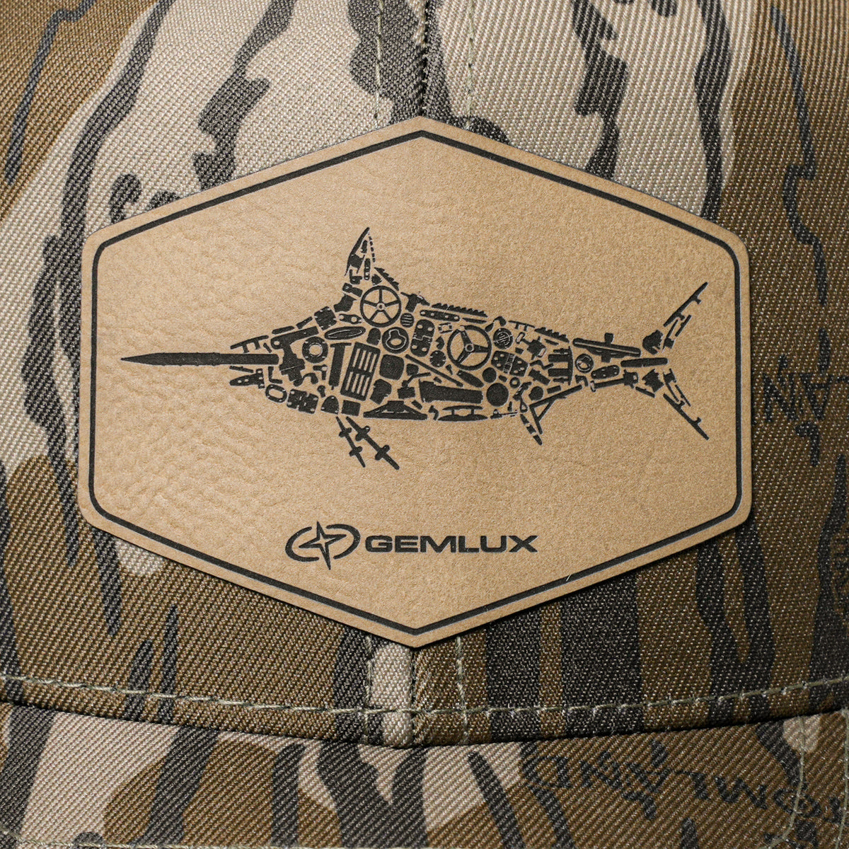 Richardson Mossy Oak Leather Patch Hat