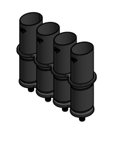 Load image into Gallery viewer, Carbon Fiber Tuna Tube with Brackets