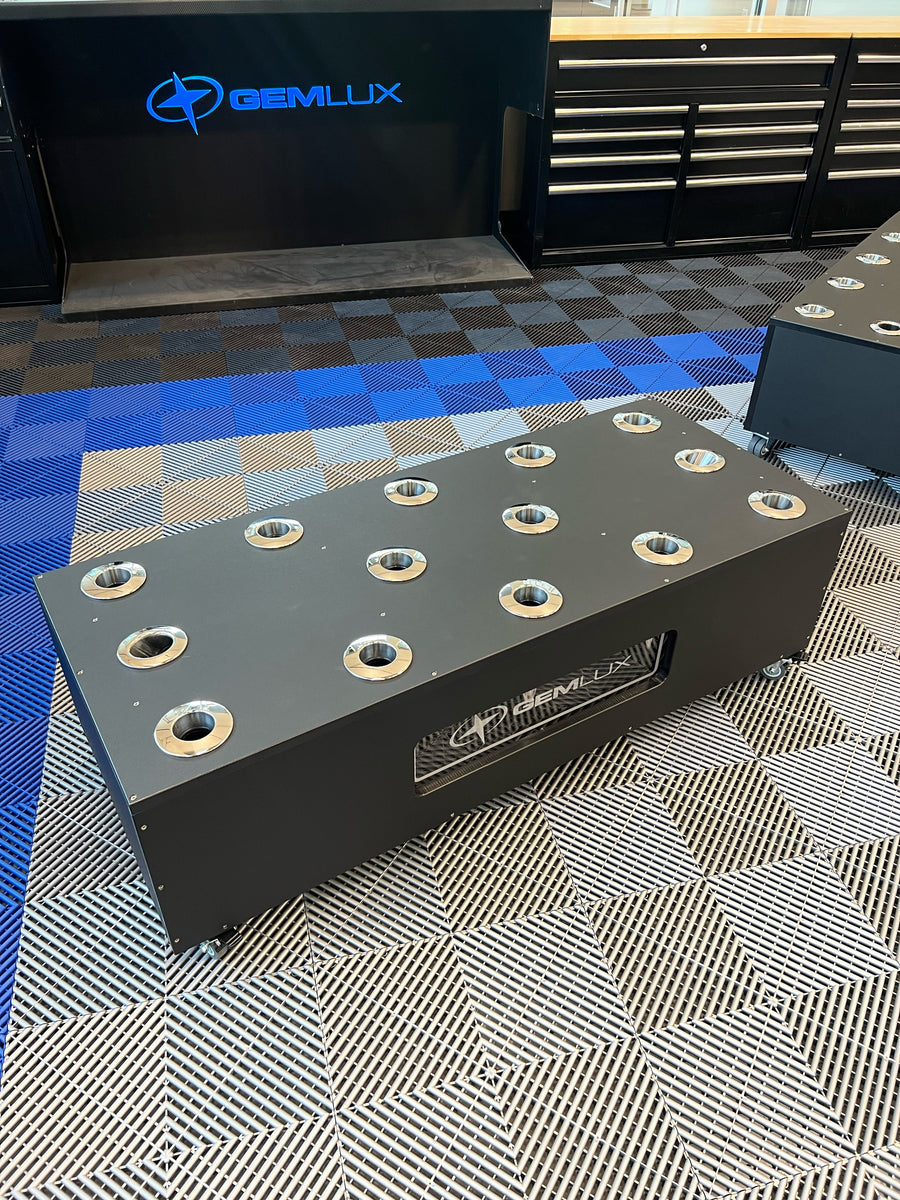 aluminum fishing rod box for trailer Holders opening design ensures easy access to your meticulously rigged rods Rod Holder Storage Box |