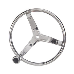 13-1/2" Steel Marine Steering Wheel w/ Knob