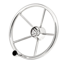 Load image into Gallery viewer, 13" Stainless Steel Steering Wheel FG w/knob