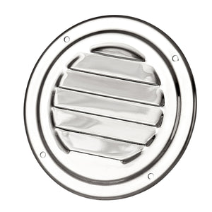 Stamped Stainless Steel Vent 4" Round Louvered