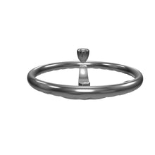 Load 3D model into Gallery viewer, 13-1/2" Stainless Steel Steering Wheel w/ Deluxe Knob