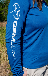 Women's Fishing Shirt with Gemlux Star Logo