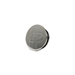 Knob Cap, Stainless Steel, GEM Logo