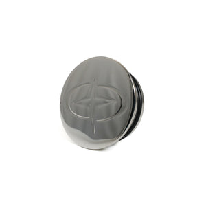 Knob Cap, Stainless Steel, GEM Logo