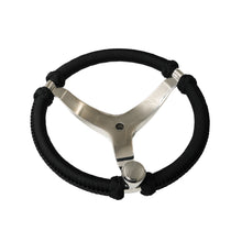 Load image into Gallery viewer, Capt. Hunter&#39;s Nautical Creations Paracord Wrapped, 13-1/2&quot; Wheel w/ Knob
