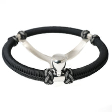 Load image into Gallery viewer, Capt. Hunter&#39;s Nautical Creations Paracord Wrapped, 13-1/2&quot; Wheel w/ Knob
