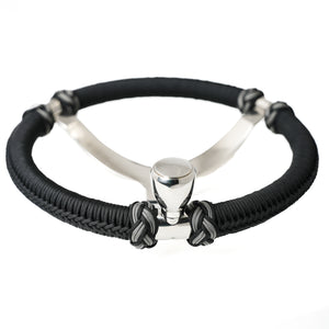 Capt. Hunter's Nautical Creations Paracord Wrapped, 13-1/2" Wheel w/ Knob