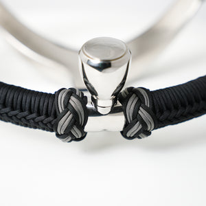 Capt. Hunter's Nautical Creations Paracord Wrapped, 13-1/2" Wheel w/ Knob