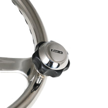 Load image into Gallery viewer, Edson Polished Stainless Steering Wheel- 1710ST
