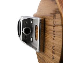 Load image into Gallery viewer, Single Clamp-On Stainless Steel Drink Holder w/Teak Base
