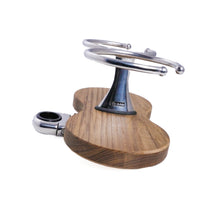 Load image into Gallery viewer, Double Clamp-On Stainless Steel Drink Holder w/Teak Base
