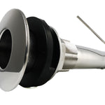 ROD HOLDER 0 DEG LARGE TEAKSAVER, LOCKABLE SWIVEL, BLACK SPLINED ADAPTER