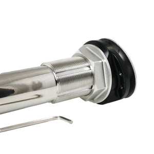 ROD HOLDER 15 DEG LARGE TEAKSAVER, LOCKABLE SWIVEL, BLACK SPLINED ADAPTER