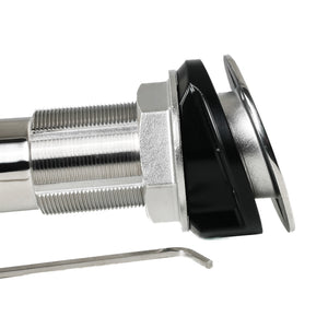 ROD HOLDER 15 DEG LARGE TEAKSAVER, LOCKABLE SWIVEL, BLACK SPLINED ADAPTER
