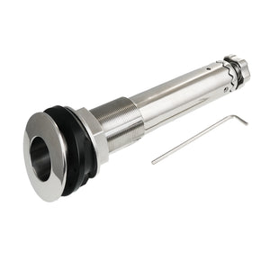 ROD HOLDER 15 DEG LARGE TEAKSAVER, LOCKABLE SWIVEL, BLACK SPLINED ADAPTER