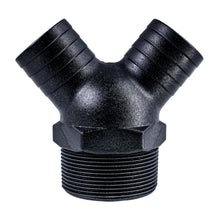 Load image into Gallery viewer, MULTI PORT ADAPTER 2” MNPT  X 1.5” HOSE BARBS
