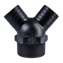 Load image into Gallery viewer, MULTI PORT ADAPTER 2” MNPT  X 1.5” HOSE BARBS
