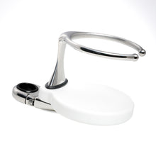 Load image into Gallery viewer, Single Clamp-On Stainless Drink Holder w/White Poly Base
