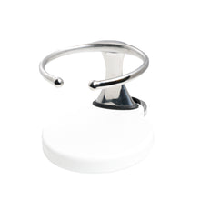 Load image into Gallery viewer, Single Clamp-On Stainless Drink Holder w/White Poly Base
