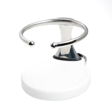 Load image into Gallery viewer, Single Clamp-On Stainless Drink Holder w/White Poly Base
