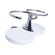 Load image into Gallery viewer, Double Clamp-On Stainless Steel Drink Holder White Poly Base
