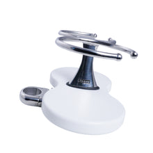 Load image into Gallery viewer, Double Clamp-On Stainless Steel Drink Holder White Poly Base
