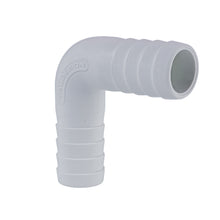 Load image into Gallery viewer, Hose Barb 90deg Elbow Adapter 1", White
