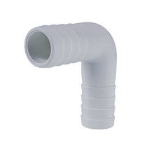 Load image into Gallery viewer, Hose Barb 90deg Elbow Adapter 1", White
