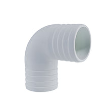 Load image into Gallery viewer, Hose Barb 90deg Elbow Adapter 2", White
