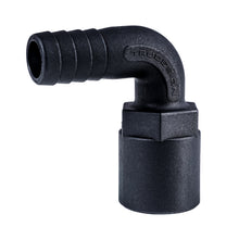 Load image into Gallery viewer, Hose Barb 90deg .75" x .75" NPS Female, Black
