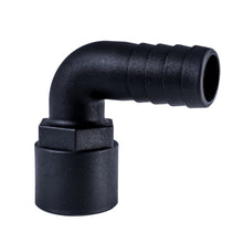 Load image into Gallery viewer, Hose Barb 90deg 1" x 1" NPS Female, Black
