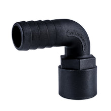 Load image into Gallery viewer, Hose Barb 90deg 1" x 1" NPS Female, Black
