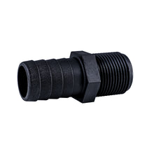 Load image into Gallery viewer, Hose Barb Unequal 1.125" x 1" NPS Long Male Thread, Black
