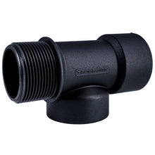Load image into Gallery viewer, T-Piece Threaded 1.5" BSP M-F-F
