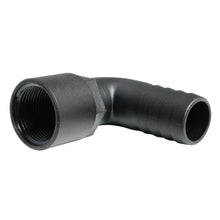 Load image into Gallery viewer, Hose Barb 90deg Unequal 1.125" x 1" NPS Female Thread, Black
