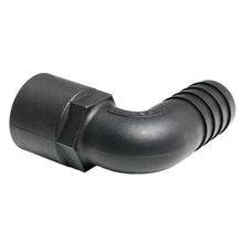 Load image into Gallery viewer, Hose Barb 90deg Unequal 1.125" x 1" NPS Female Thread, Black
