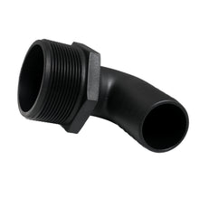 Load image into Gallery viewer, Hose Barb 90deg Unequal 1.5" x 2" NPS Long Thread, Black
