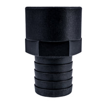Load image into Gallery viewer, Hose Barb 1.5" x 1.5" NPS Female Thread, Black
