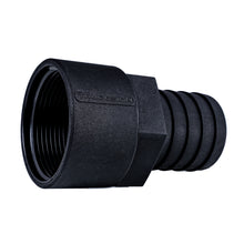 Load image into Gallery viewer, Hose Barb 1.5" x 1.5" NPS Female Thread, Black
