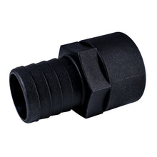 Load image into Gallery viewer, Hose Barb 1.5" x 1.5" NPS Female Thread, Black
