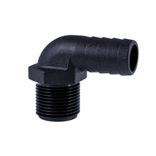 Load image into Gallery viewer, Hose Barb 90 Deg, 0.75"/0.75", NPS, Compact
