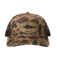 Load image into Gallery viewer, Richardson Duck Camo Leather Patch Hat
