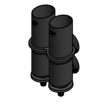 Load image into Gallery viewer, Carbon Fiber Tuna Tube with Brackets
