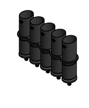 Load image into Gallery viewer, Carbon Fiber Tuna Tube with Brackets
